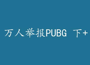 ���˾ٱ�PUBG ��+���� by �������