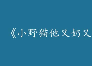 ��СҰè����������/Ұ���ò�����by ҧһ�ڽ��ӣ��ϣ�