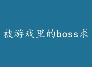 ����Ϸ���boss�����/���ֲ���Ϸ������������� by ��֮��